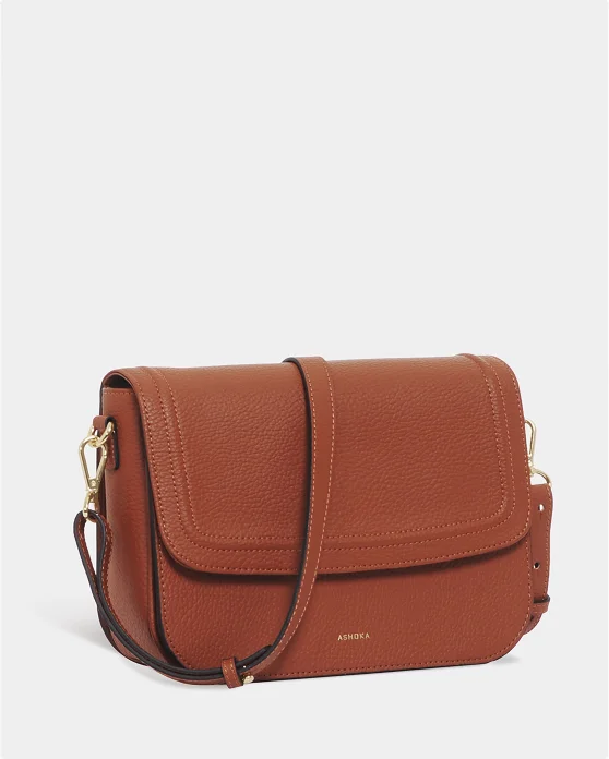 Dark Peach Genuine Leather BagRed XS